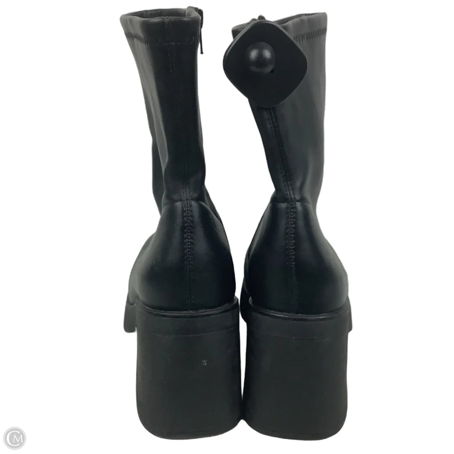 Boots Ankle Heels By A New Day In Black, Size: 10