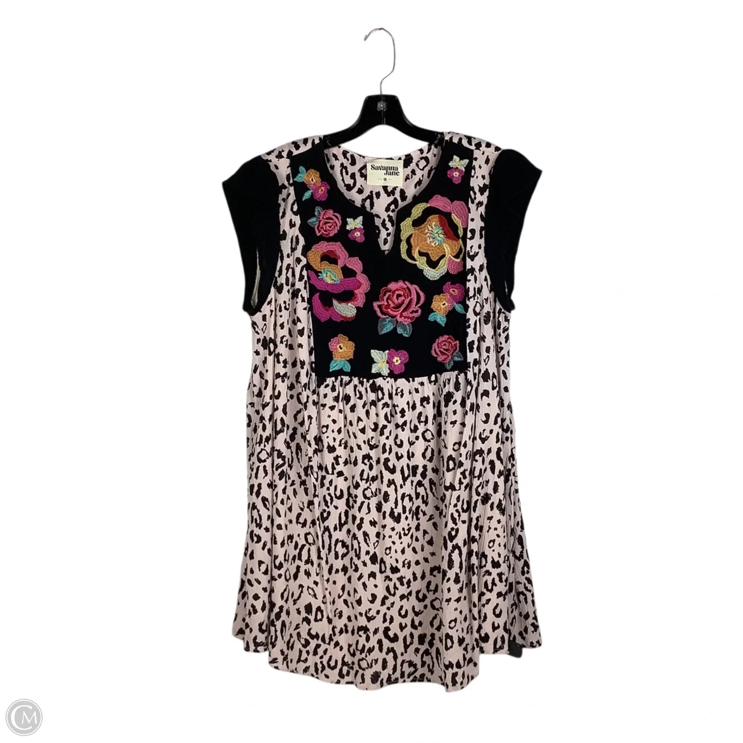 Dress Casual Short By Savanna Jane In Animal Print, Size: 1x