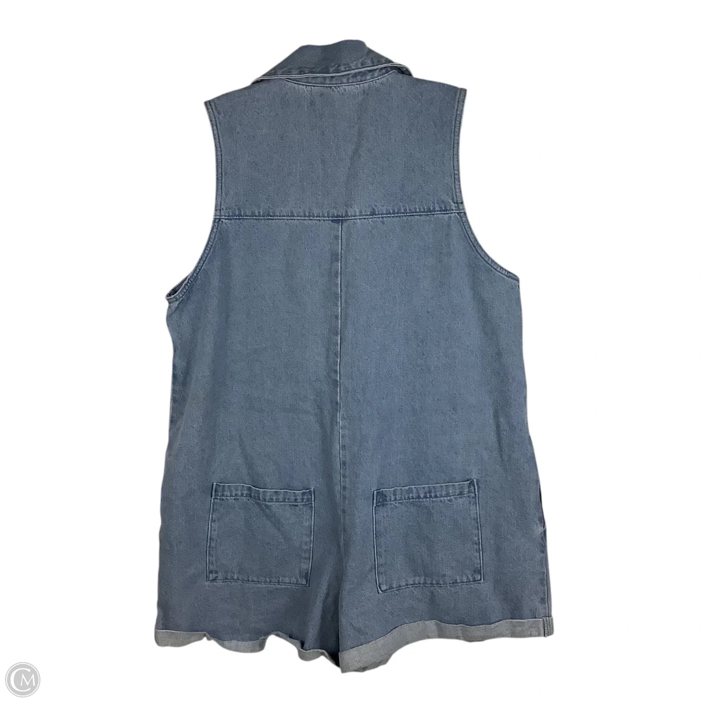 Romper By Show Me Your Mumu In Blue Denim, Size: Xxl