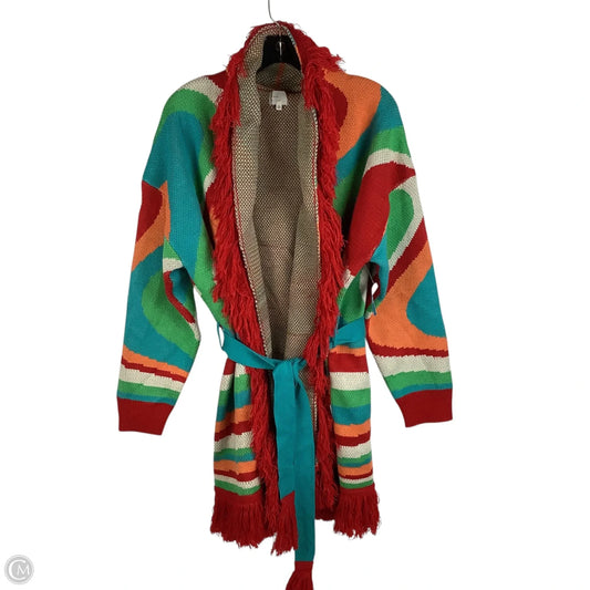 Sweater Cardigan By Dee Elly In Multi-colored, Size: Xl