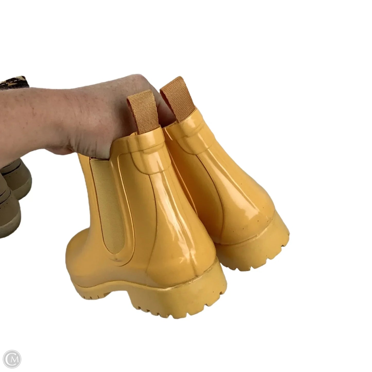 Boots Rain By Michael By Michael Kors In Yellow, Size: 10