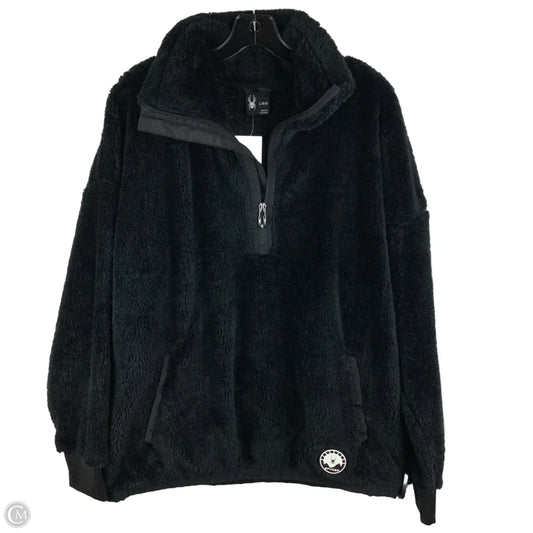 Jacket Fleece By Spyder In Black, Size: L