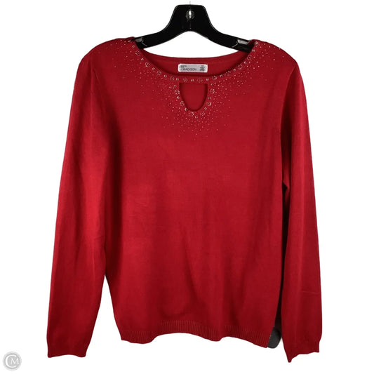 Top Long Sleeve By 89th And Madison In Red, Size: S