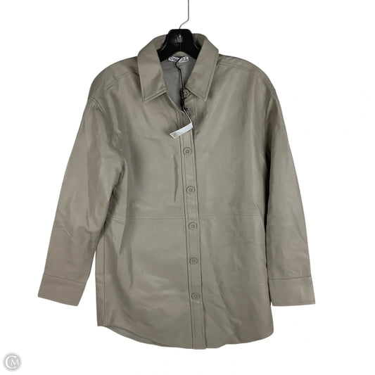 Top Long Sleeve By Dex In Taupe, Size: Xs