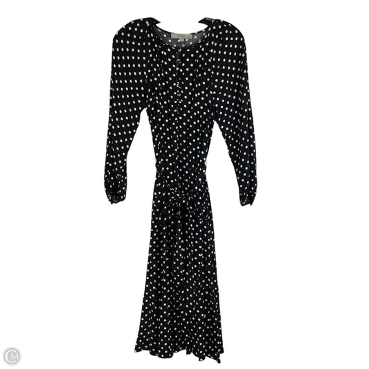 Dress Casual Midi By Loft In Polkadot Pattern, Size: 2p