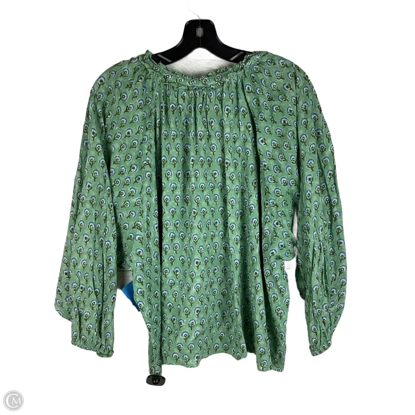 Top Long Sleeve By Gigio In Green, Size: S