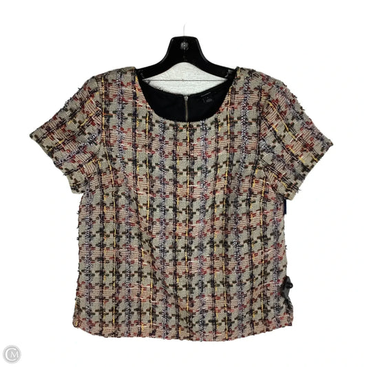 Top Short Sleeve By Halogen In Multi-colored, Size: S
