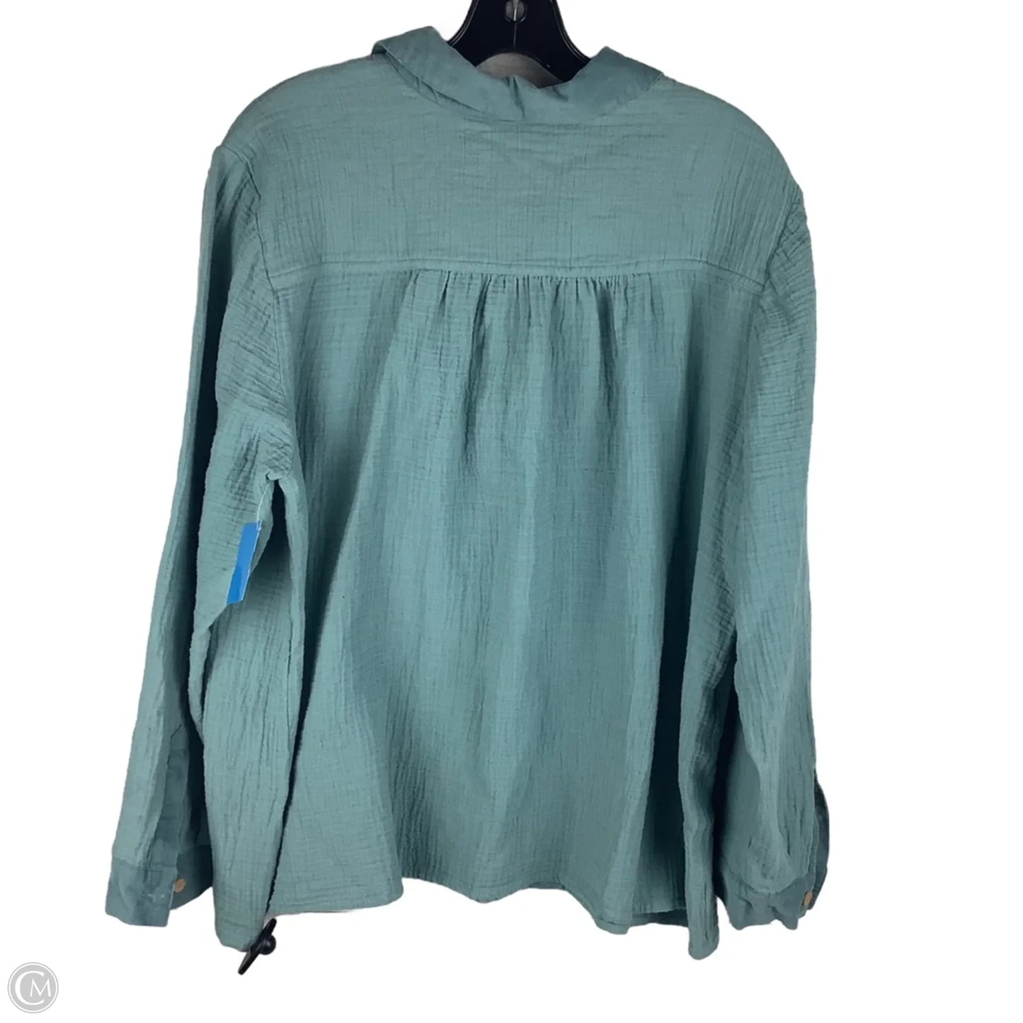 Top Long Sleeve By J. Jill In Green, Size: Xl
