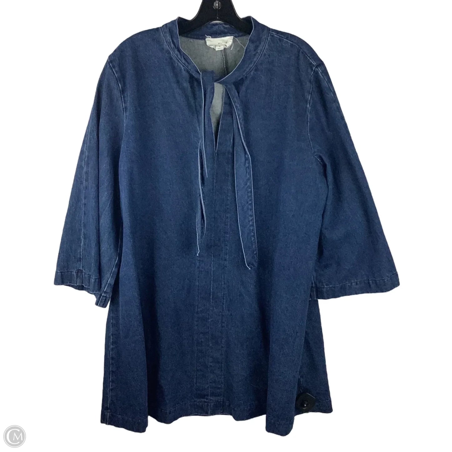 Dress Casual Short By Pomander Place In Blue Denim, Size: Xl