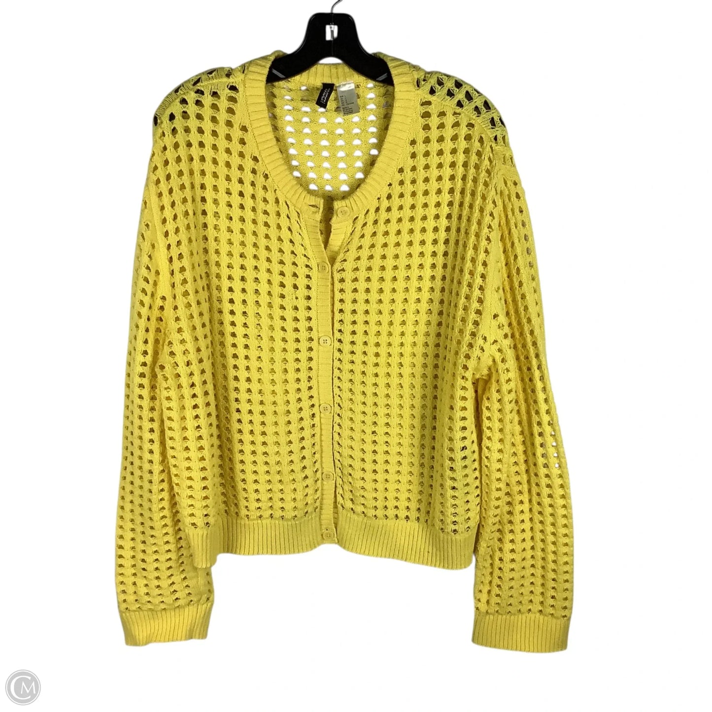 Cardigan By Divided In Yellow, Size: L