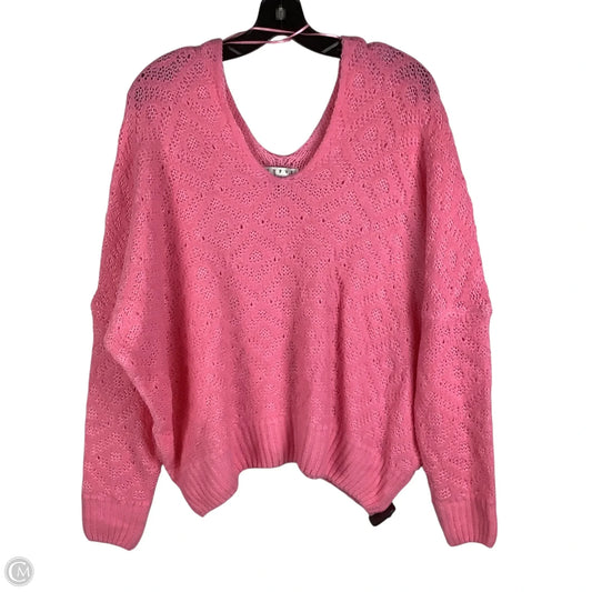 Sweater By Hyfve In Pink, Size: Xl