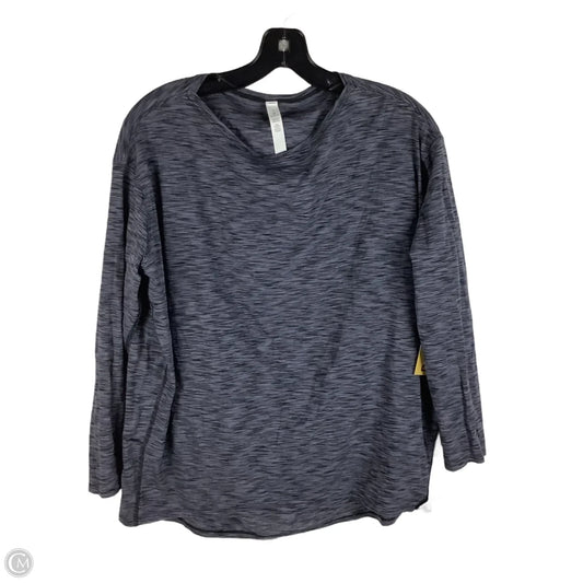 Athletic Top Long Sleeve Crewneck By Lululemon In Grey, Size: 8