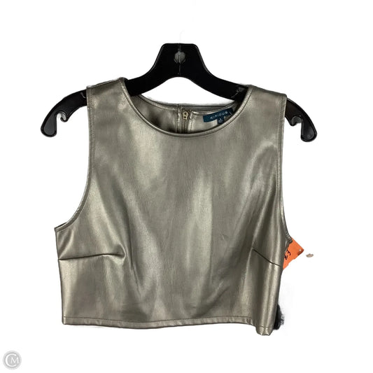 Top Sleeveless By Kirious In Bronze, Size: L