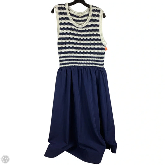 Dress Casual Midi By Entro In Striped Pattern, Size: L