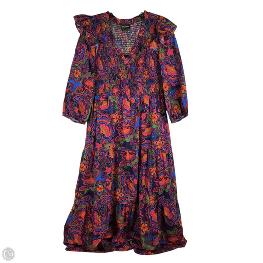 Dress Party Long By Sugar Lips In Floral Print, Size: Xl