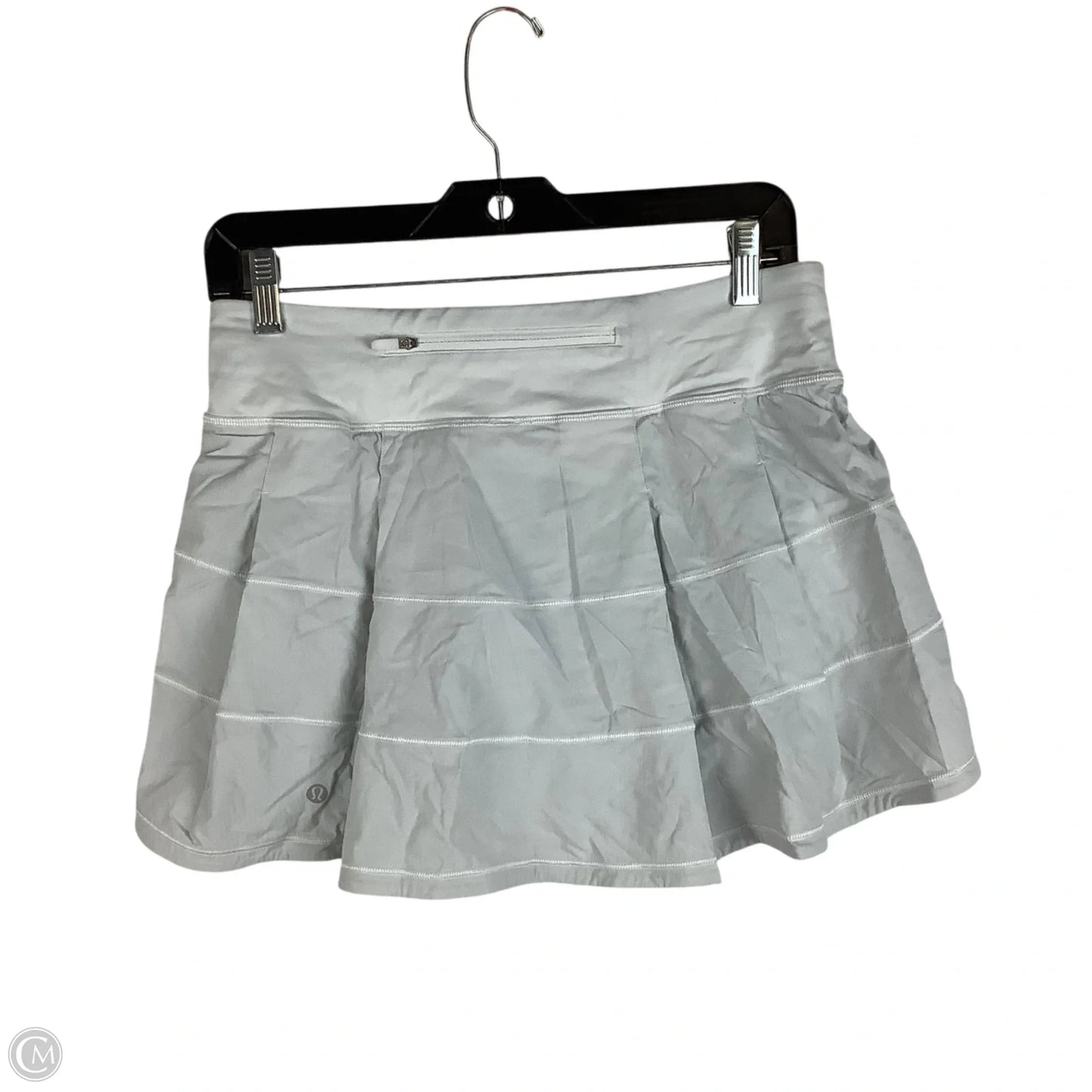 Athletic Skort By Lululemon In White, Size: 6