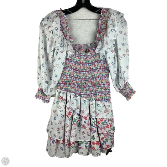 Dress Party Short By Clothes Mentor In Floral Print, Size: S