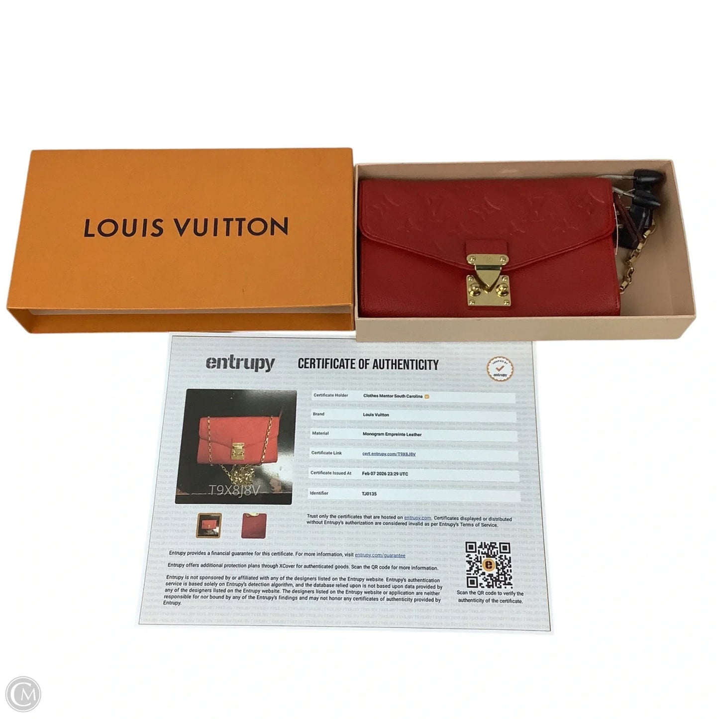 Crossbody Luxury Designer By Louis Vuitton, Size: Small