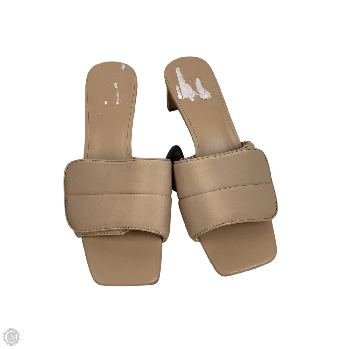 Sandals Heels Block By Open Edit In Tan, Size: 7.5