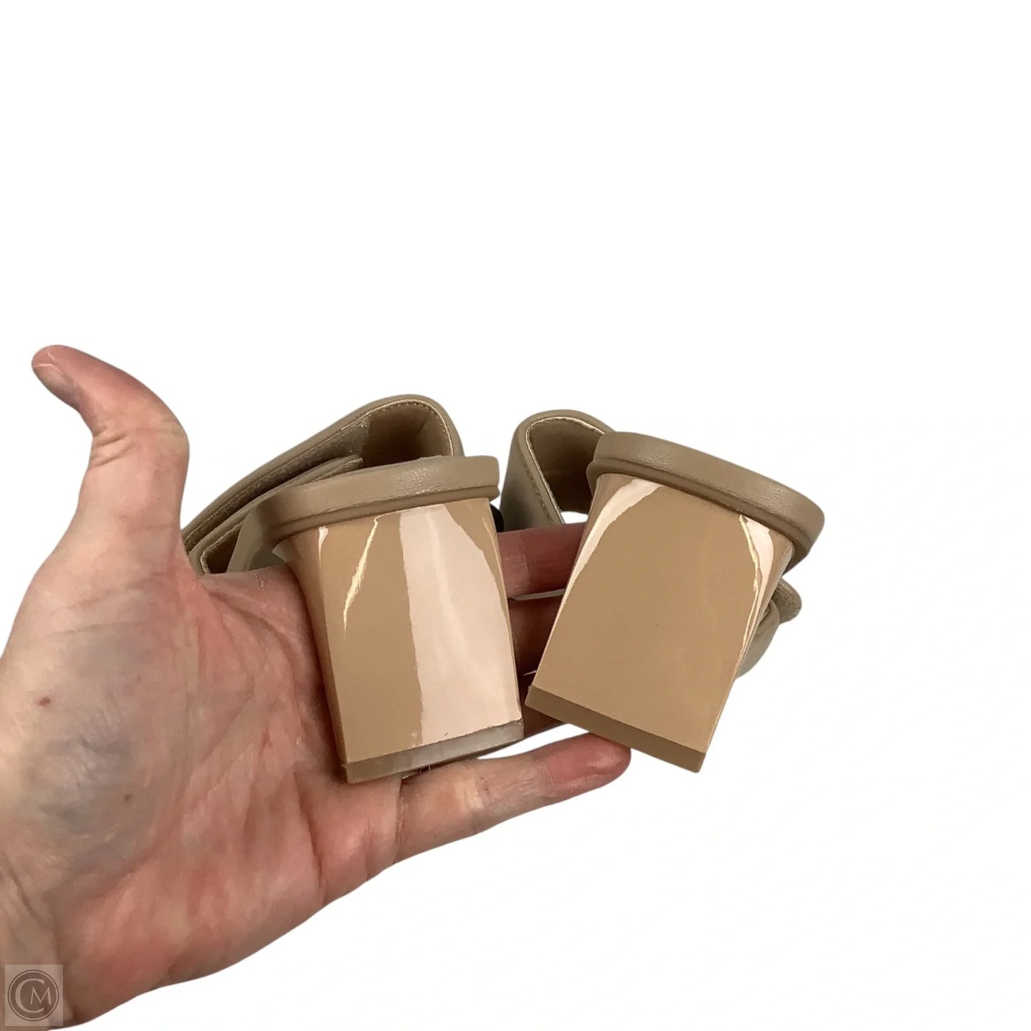 Sandals Heels Block By Open Edit In Tan, Size: 7.5