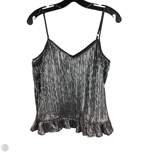 Top Sleeveless By Anthropologie In Silver, Size: 8