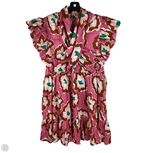 Dress Casual Short By Crosby In Pink, Size: L