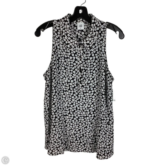 Top Sleeveless By Cabi In Floral Print, Size: M