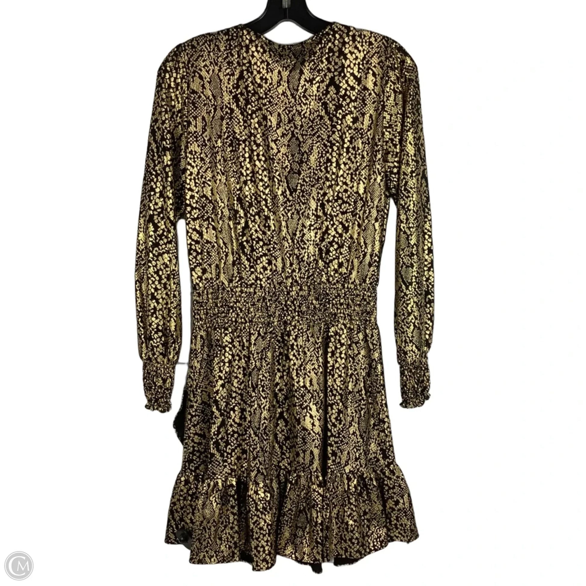 Dress Party Short By Michael By Michael Kors In Black & Gold, Size: Xs
