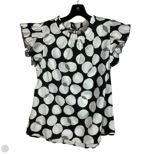 Top Short Sleeve By Jodifl In Polkadot Pattern, Size: M