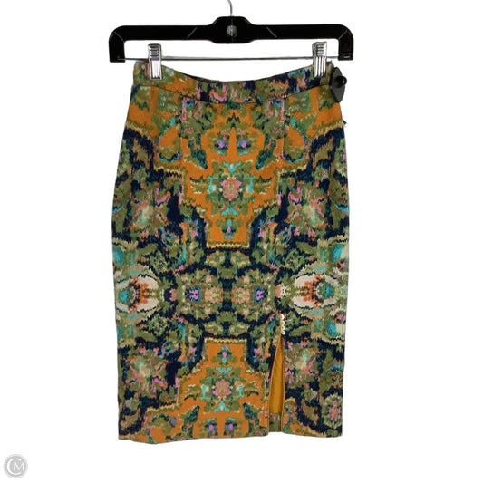 Skirt Midi By Maeve In Multi-colored, Size: Xs