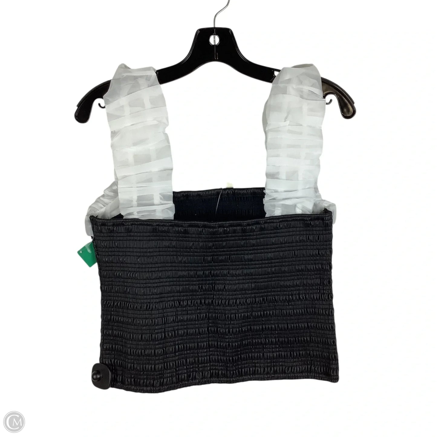 Top Sleeveless By Maeve In Black & White, Size: L