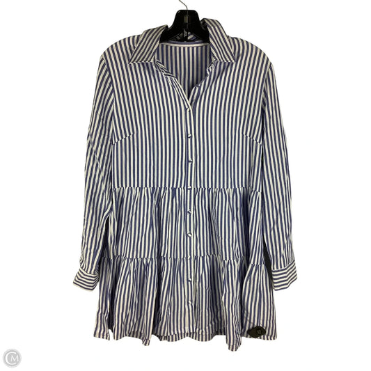 Dress Casual Short By Aqua In Striped Pattern, Size: M