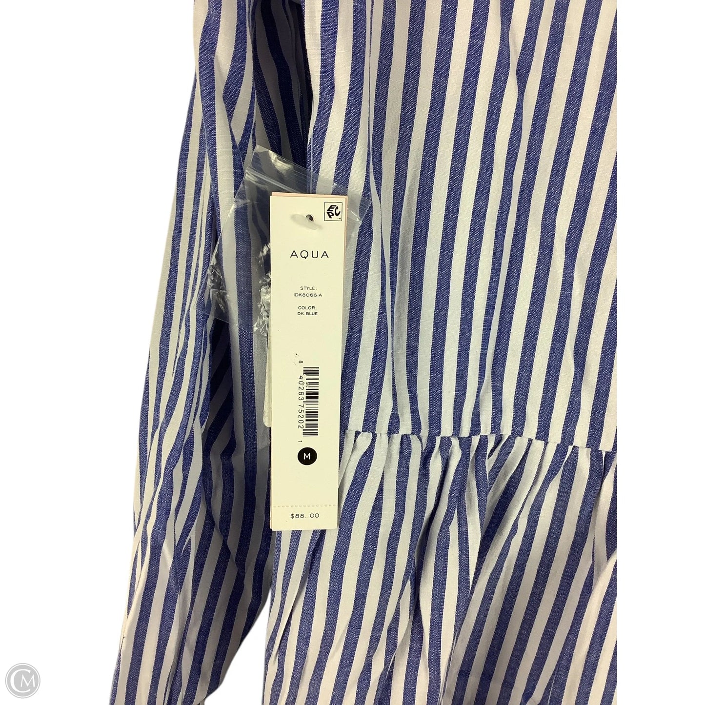 Dress Casual Short By Aqua In Striped Pattern, Size: M