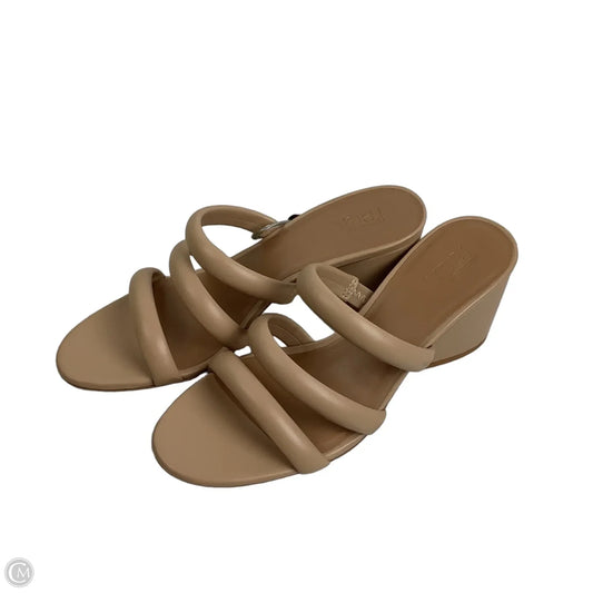 Sandals Heels Block By Nordstrom In Tan, Size: 7.5