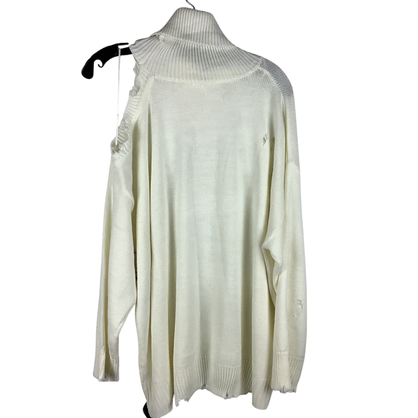 Sweater By Clothes Mentor In White, Size: 2x