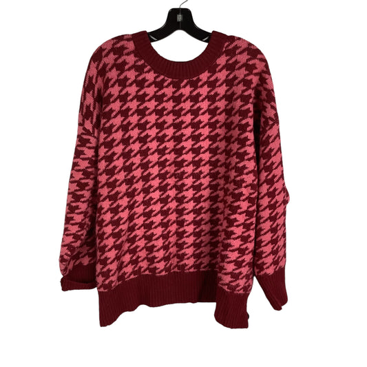 Sweater By Ava & Viv In Houndstooth, Size: 2x