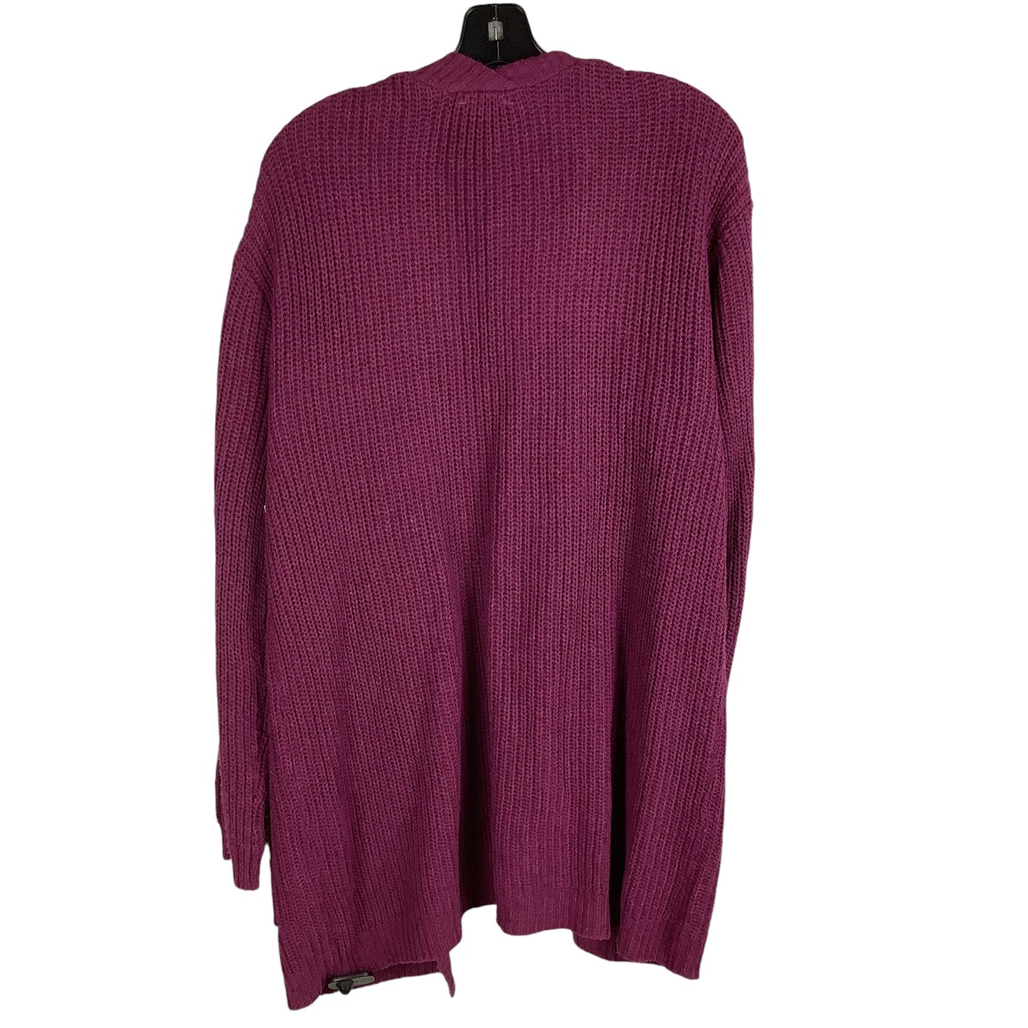 Sweater Cardigan By Andree By Unit In Purple, Size: M