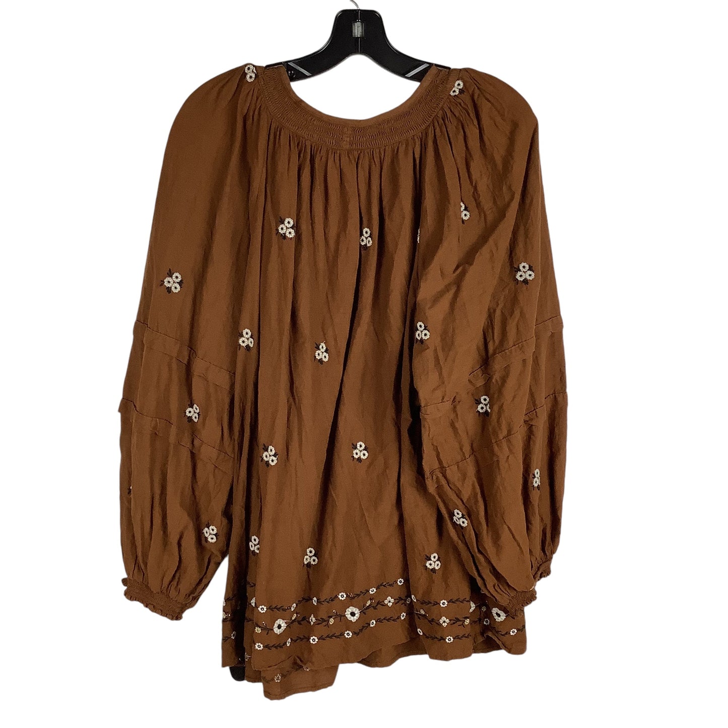 Top Long Sleeve By Old Navy In Brown, Size: 2x