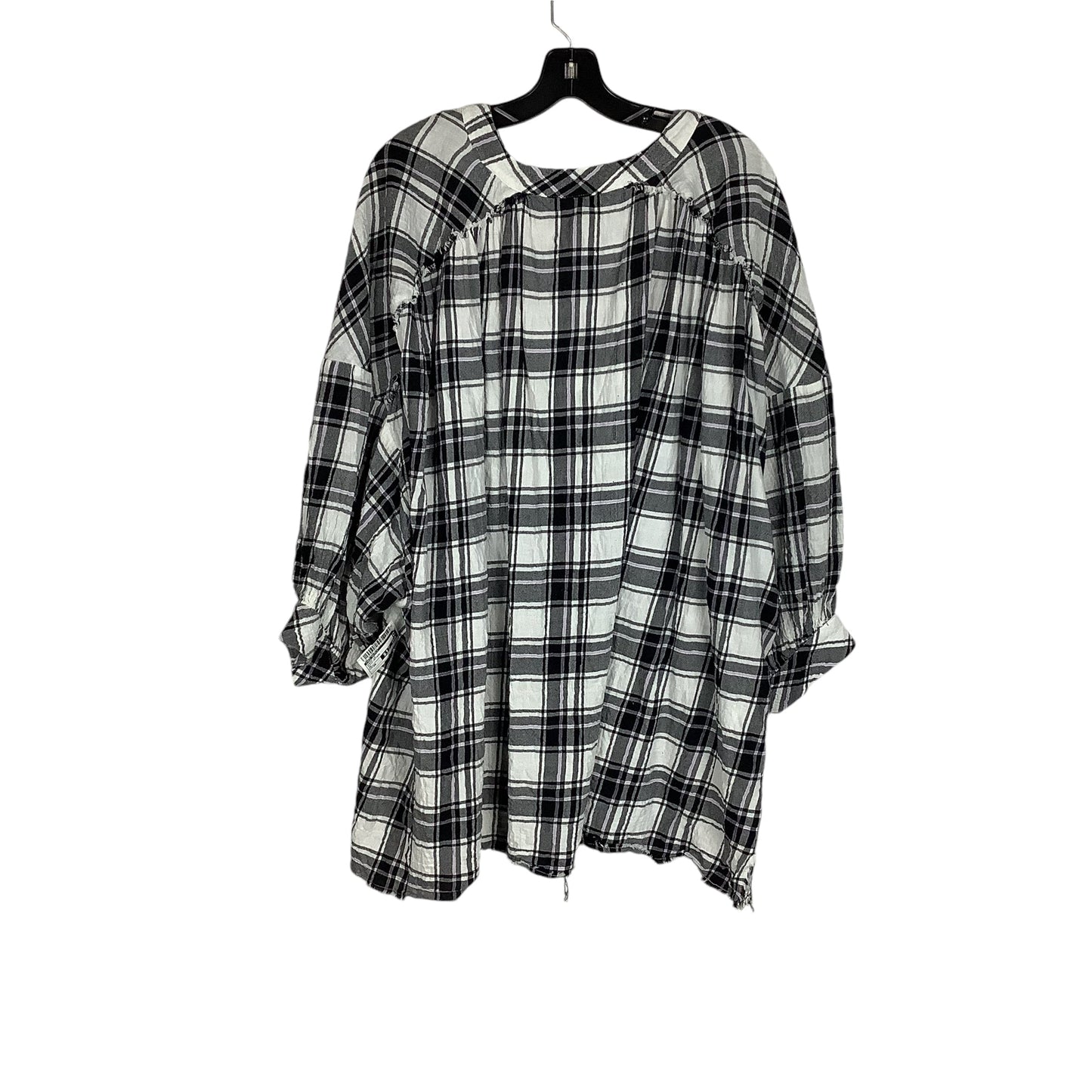 Tunic Long Sleeve By Free People In Plaid Pattern, Size: Xs