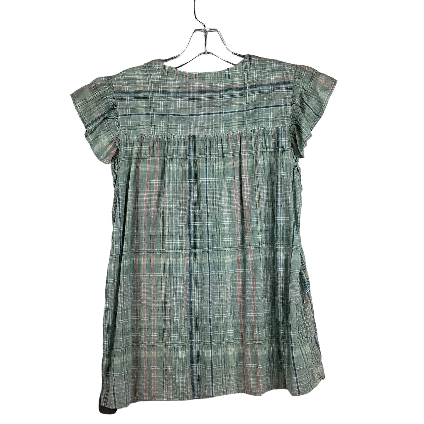 Green Top Short Sleeve Loft, Size S