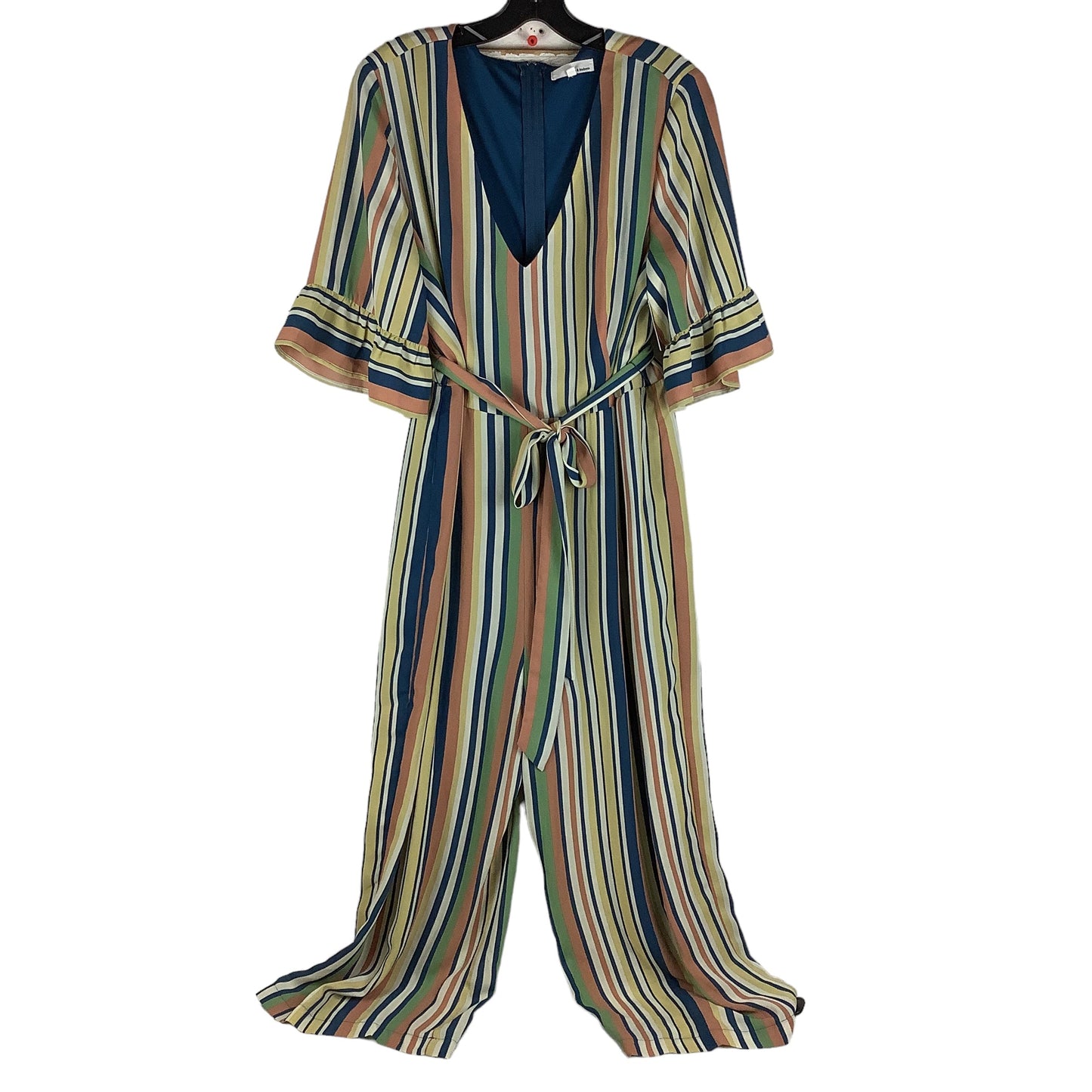 Striped Pattern Jumpsuit Clothes Mentor, Size Xl