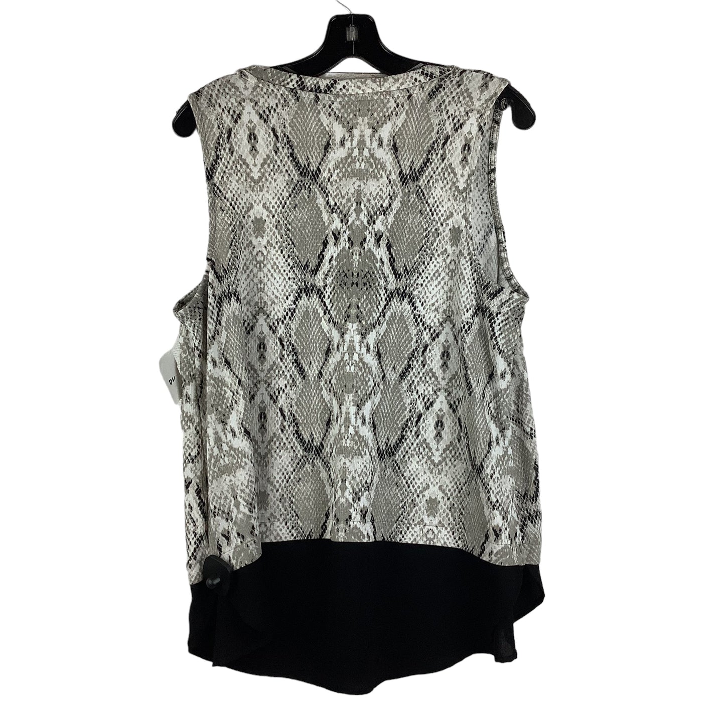 Snakeskin Print Top Sleeveless Apt 9, Size L