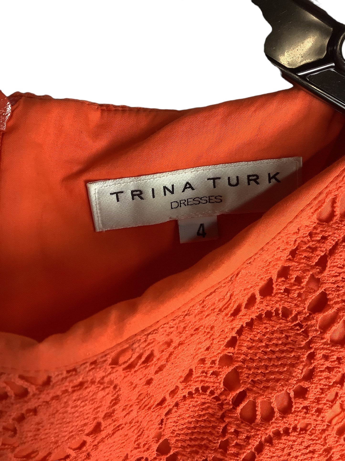 Orange Dress Designer Trina Turk, Size 4