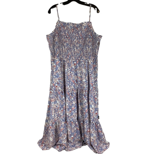 Purple Dress Casual Midi Hayden La, Size 2x