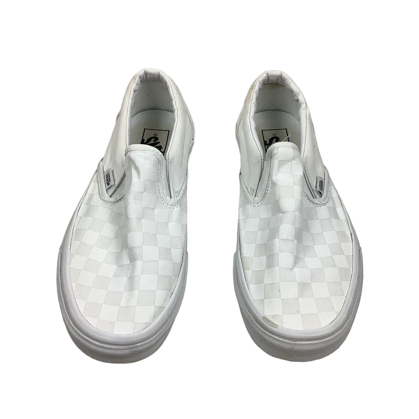 White Shoes Flats Vans, Size 9.5