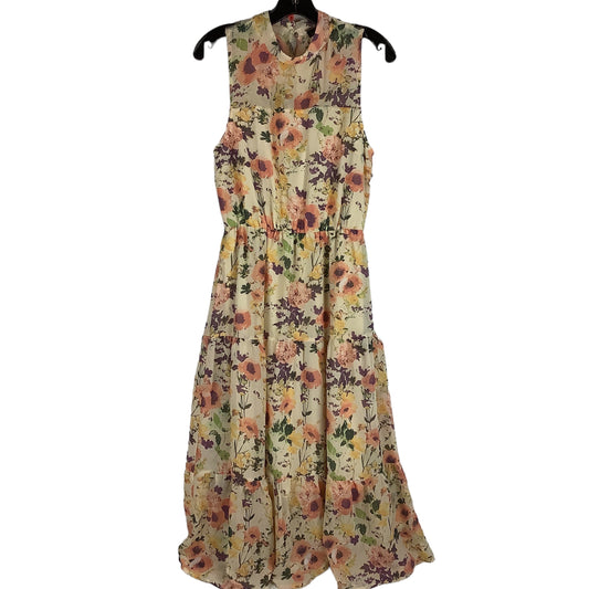 Floral Print Dress Party Midi Lulus, Size S
