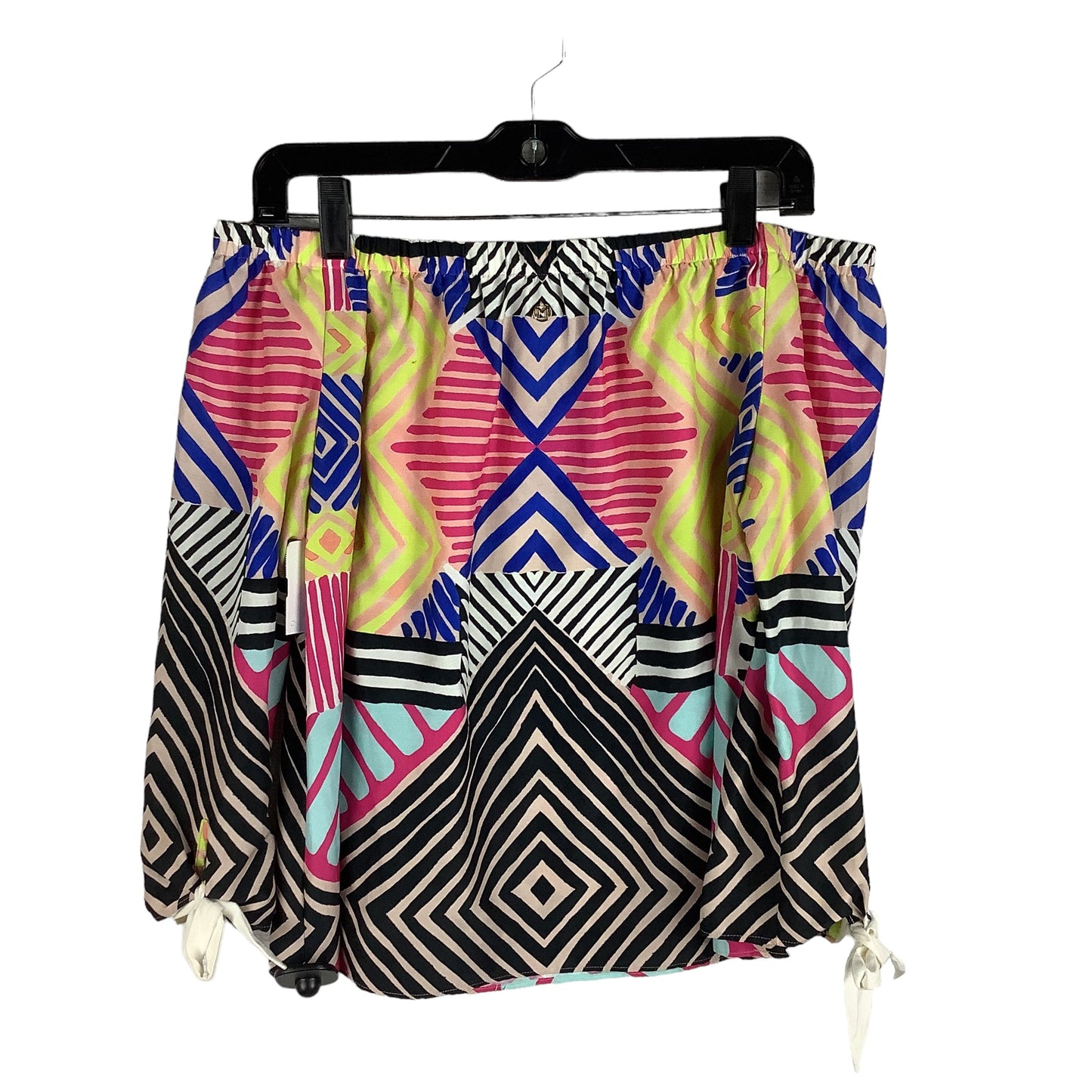 Multi-colored Top Long Sleeve Cmb, Size S