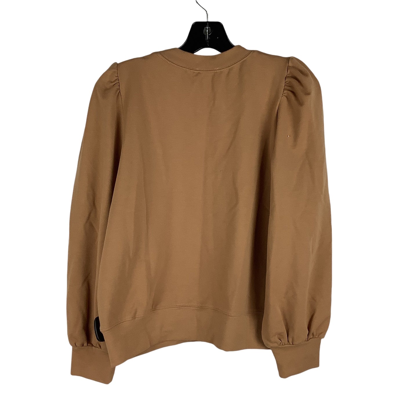 Top Long Sleeve By Tcec In Brown, Size: L