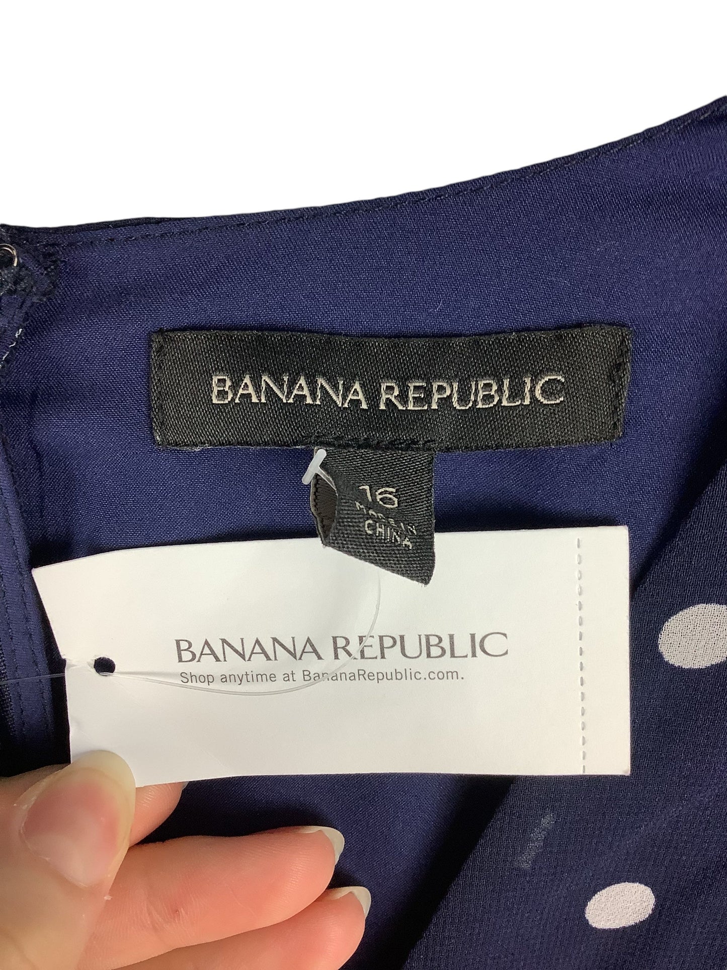 Dress Work By Banana Republic In Navy, Size: 16