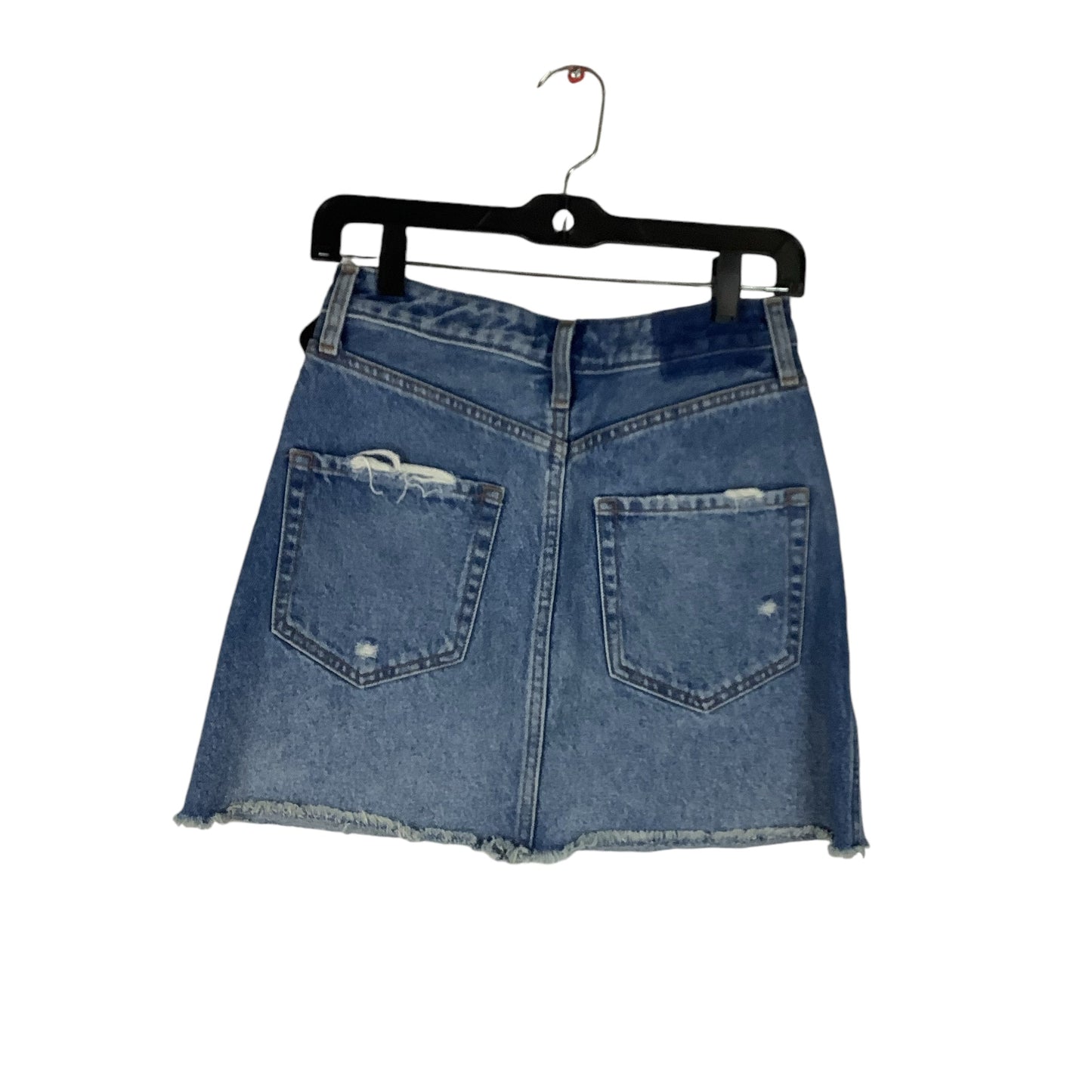 Skirt Mini & Short By Abercrombie And Fitch In Blue Denim, Size: 2